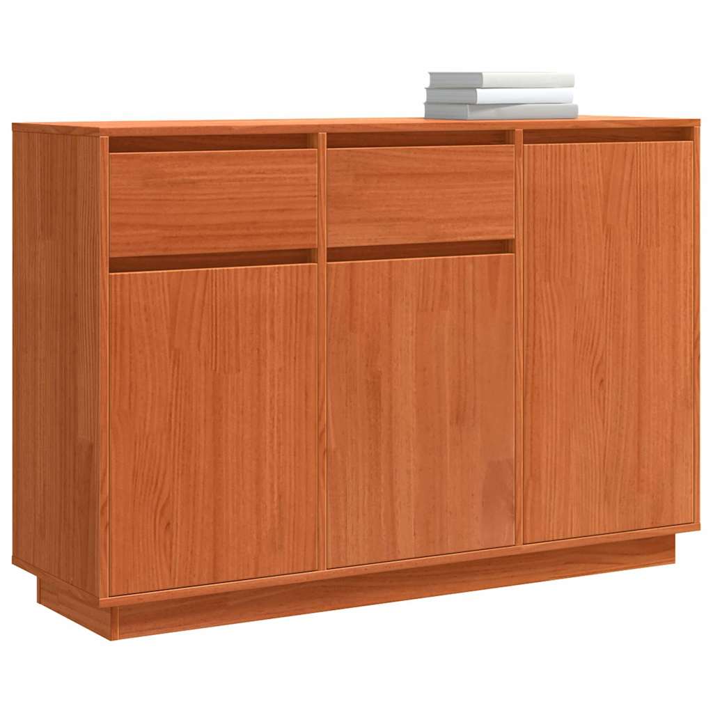 Πλαϊνό γραφείο με συρτάρι Κερωτό καφέ 110 x 34 x 75 εκ - Pakobazaar