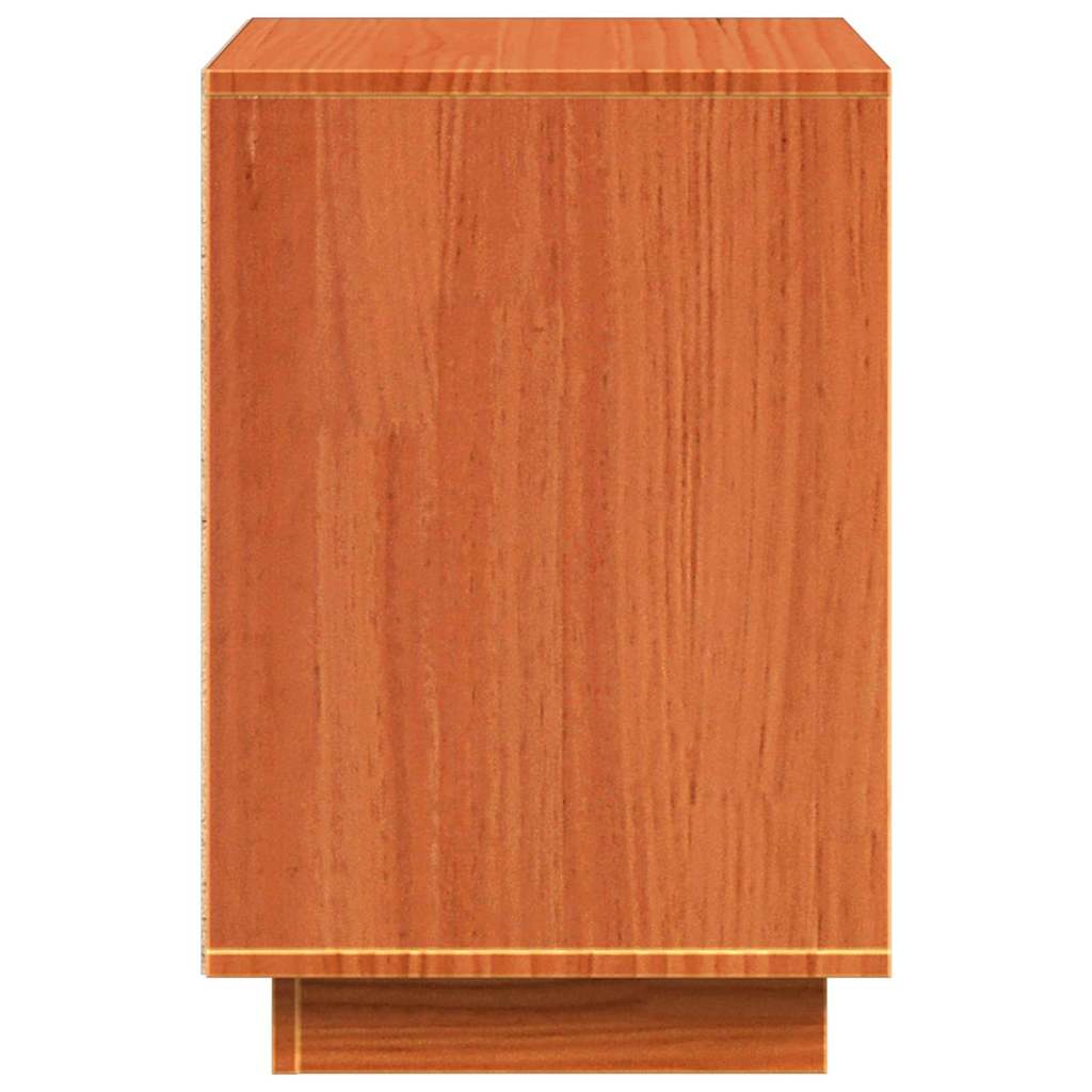 Κομοδίνο Κερωτό καφέ 60 x 34 x 51 εκ. Επεξεργασμένο ξύλο