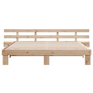 Σκελετός Κρεβατιού Καφέ 180 x 200 cm Στερεά ξυλεία πεύκου - Pakobazaar