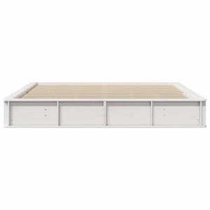 Σκελετός Κρεβατιού Λευκό 180 x 200 cm Στερεά ξυλεία πεύκου