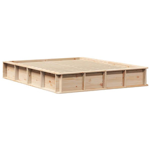 Σκελετός Κρεβατιού Καφέ 160 x 200 cm Στερεά ξυλεία πεύκου