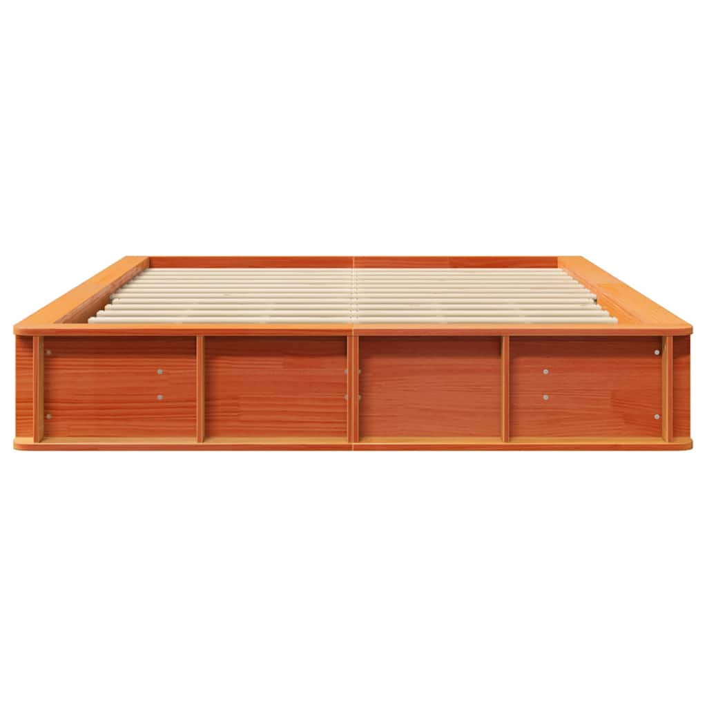 Σκελετός Κρεβατιού Κερωτό καφέ 160 x 200 cm