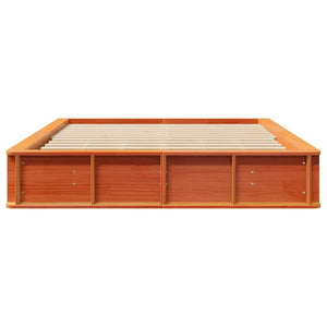 Σκελετός Κρεβατιού Κερωτό καφέ 160 x 200 cm