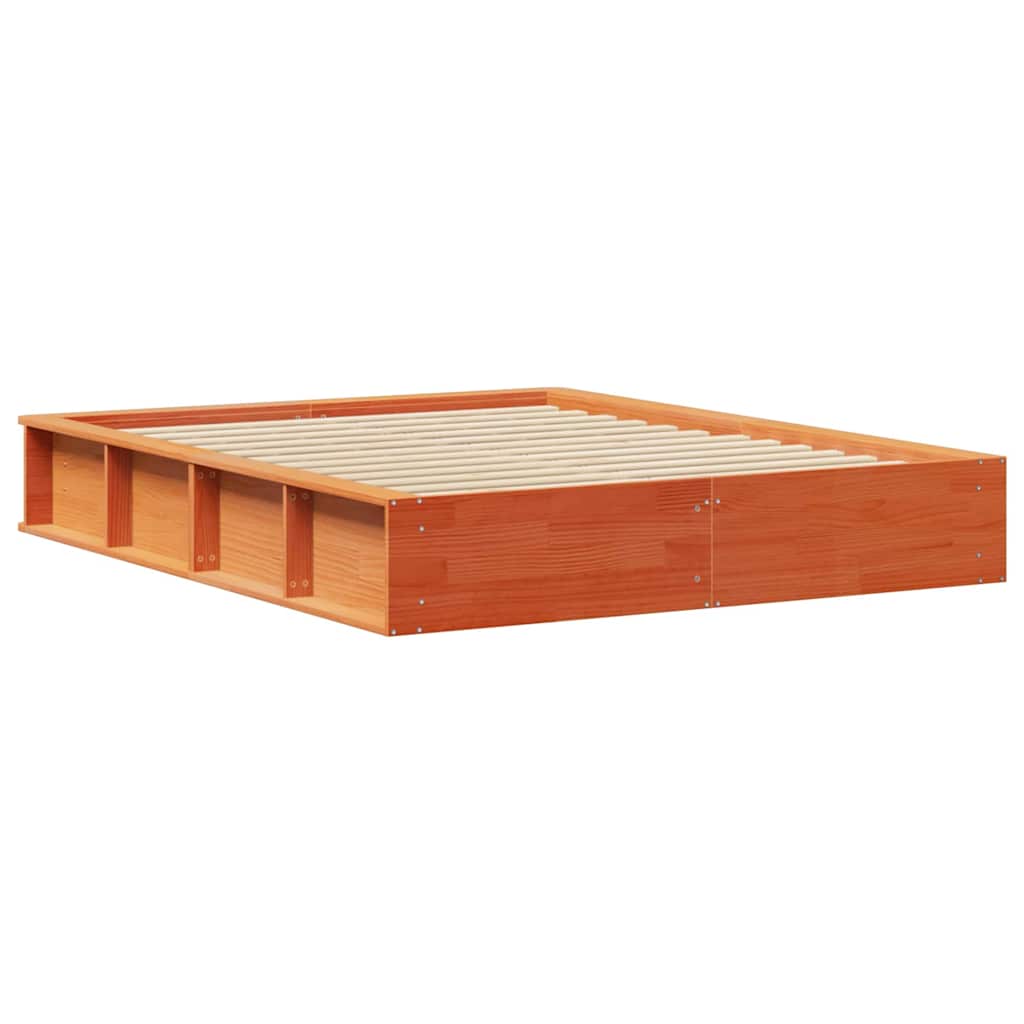 Σκελετός Κρεβατιού Κερωτό καφέ 150 x 200 cm