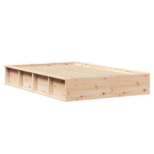 Σκελετός Κρεβατιού Καφέ 140 x 200 cm Στερεά ξυλεία πεύκου
