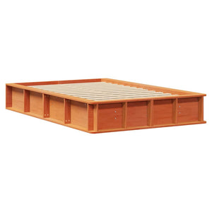 Σκελετός Κρεβατιού Κερωτό καφέ 120 x 200 cm