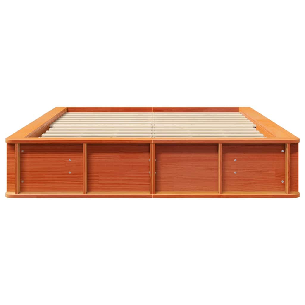 Σκελετός Κρεβατιού Κερωτό καφέ 140 x 190 cm