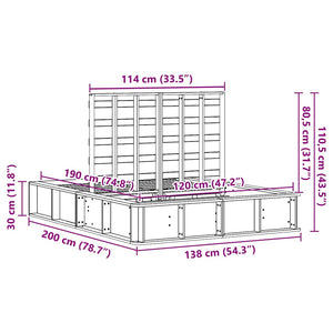 Σκελετός Κρεβατιού Λευκό 120 x 190 cm Στερεά ξυλεία πεύκου