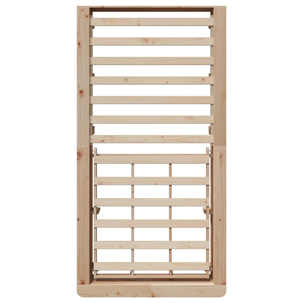 Σκελετός Κρεβατιού Καφέ 80 x 200 cm Στερεά ξυλεία πεύκου