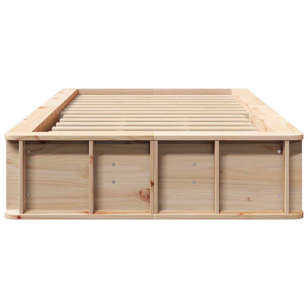 Σκελετός Κρεβατιού Καφέ 90 x 190 cm Στερεά ξυλεία πεύκου