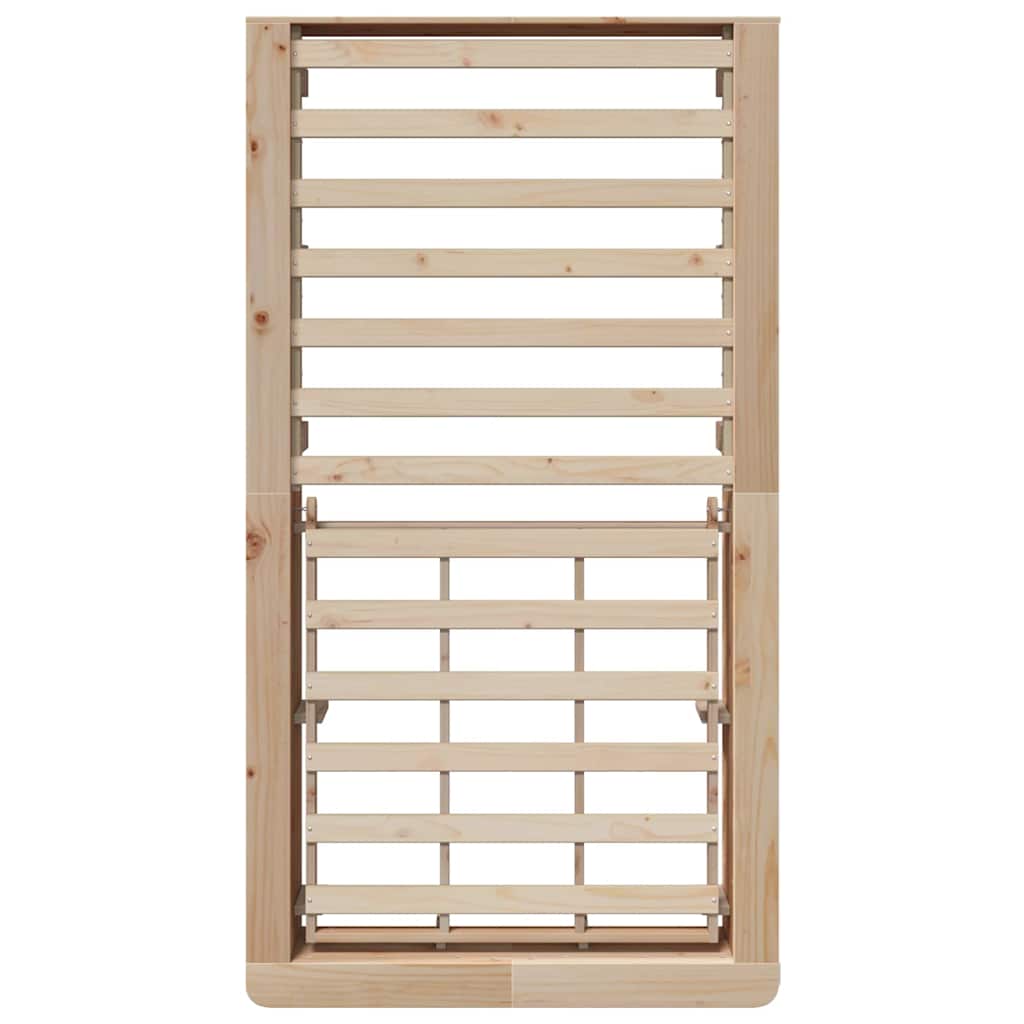 Σκελετός Κρεβατιού Καφέ 90 x 190 cm Στερεά ξυλεία πεύκου