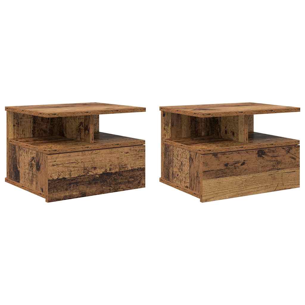 Κρεβάτι με Float με συρτάρι 2 pcs Παλιό ξύλο 40 x 31 x 28 εκ - Pakobazaar