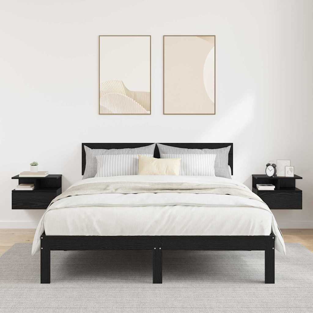 Κρεβάτι με Float με συρτάρι 2 pcs Μαύρη Οξυά 40 x 31 x 28 εκ - Pakobazaar