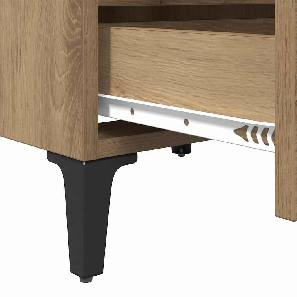 Κομοδίνο artisan δρυς 40 x 35 x 50 εκ. Επεξεργασμένο ξύλο - Pakobazaar