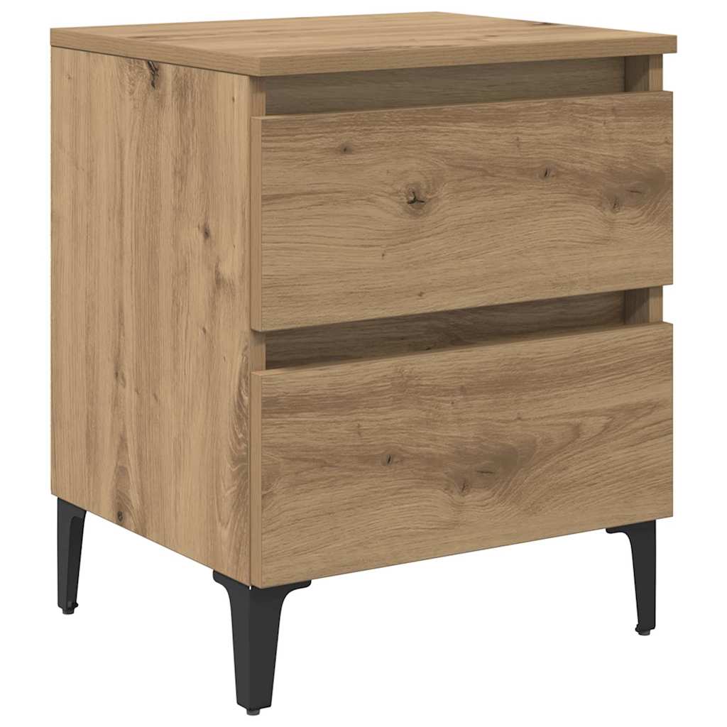 Κομοδίνο artisan δρυς 40 x 35 x 50 εκ. Επεξεργασμένο ξύλο - Pakobazaar