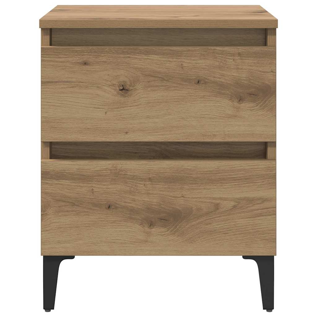 Κομοδίνο artisan δρυς 40 x 35 x 50 εκ. Επεξεργασμένο ξύλο - Pakobazaar