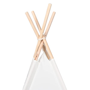 Σκηνίτσα Teepee Λευκό 120 x 120 x 150 cm - Pakobazaar