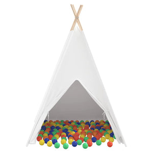 Σκηνίτσα Teepee Λευκό 120 x 120 x 150 cm - Pakobazaar
