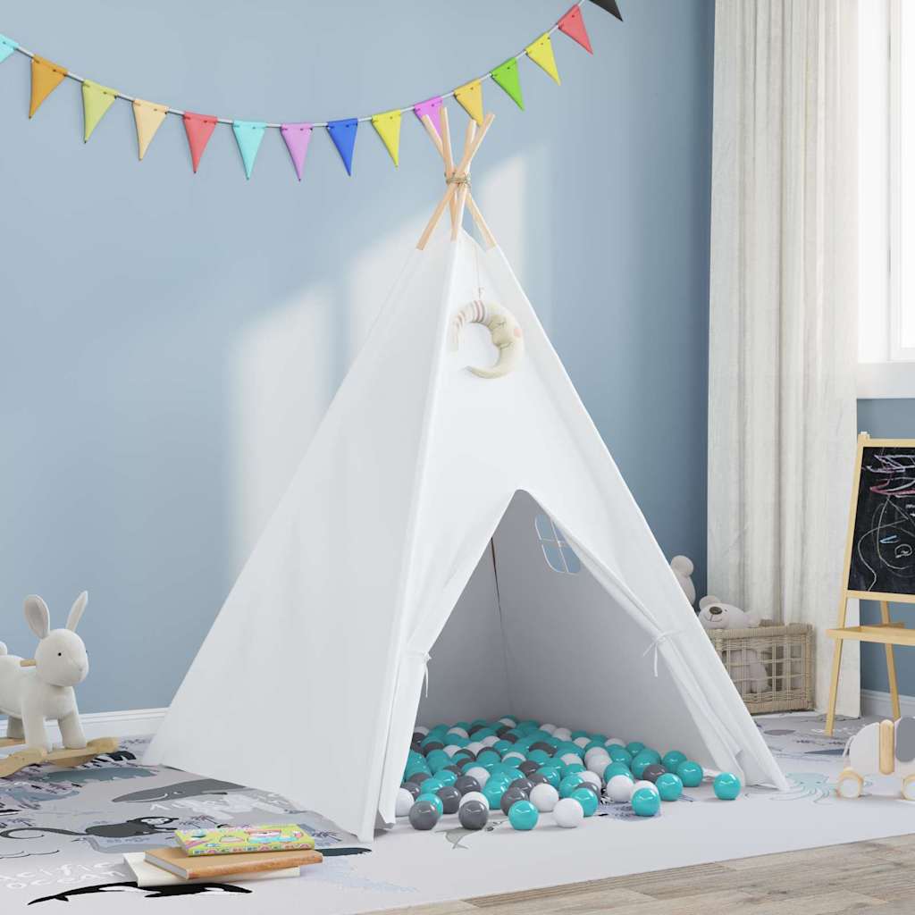Σκηνίτσα Teepee Λευκό 120 x 120 x 150 cm - Pakobazaar