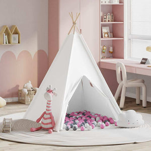Σκηνίτσα Teepee Λευκό 120 x 120 x 150 cm - Pakobazaar