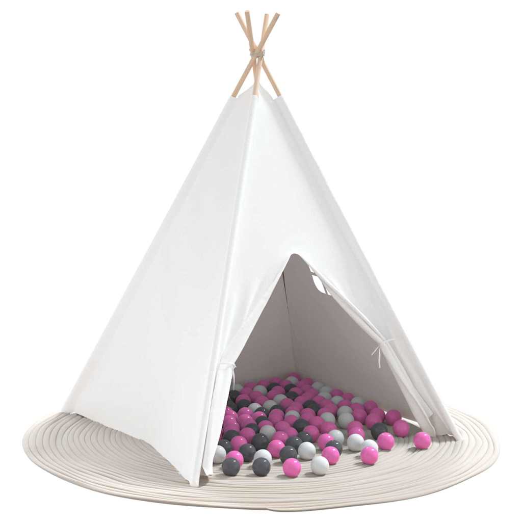 Σκηνίτσα Teepee Λευκό 120 x 120 x 150 cm - Pakobazaar