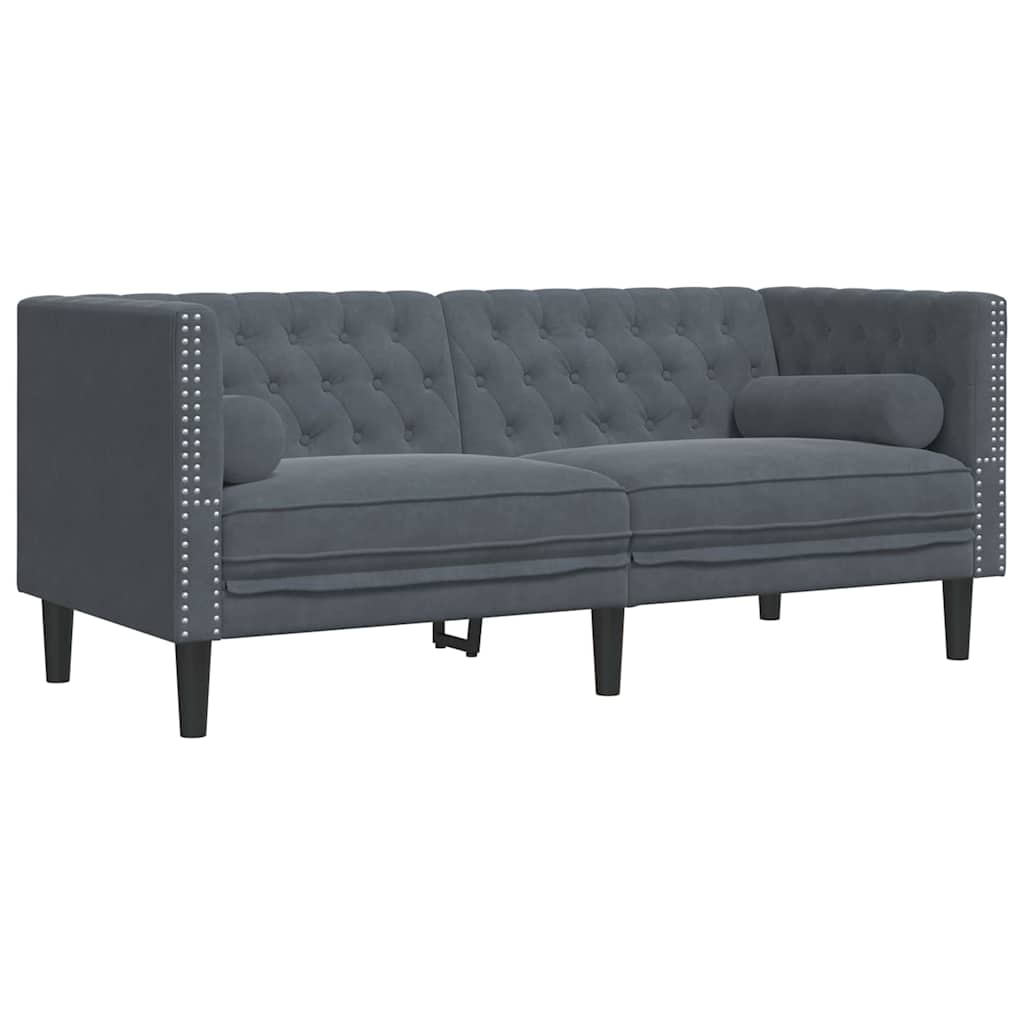 Καναπές σαλονιού 3 pcs Σκούρο Γκρι 194 x 74,5 x 70,5 εκ.