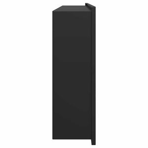 Νίτσα Μπάνιου Μαύρο 75 x 30 x 9,5 εκ. Ανοξείδωτο ατσάλι - Pakobazaar