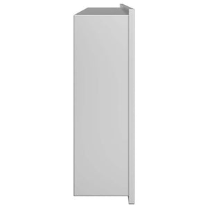 Νίτσα Μπάνιου Ασημί 75 x 30 x 9,5 εκ. Ανοξείδωτο ατσάλι - Pakobazaar