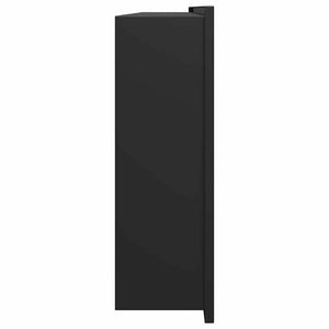 Νίτσα Μπάνιου Μαύρο 90 x 30 x 9,5 εκ. Ανοξείδωτο ατσάλι - Pakobazaar