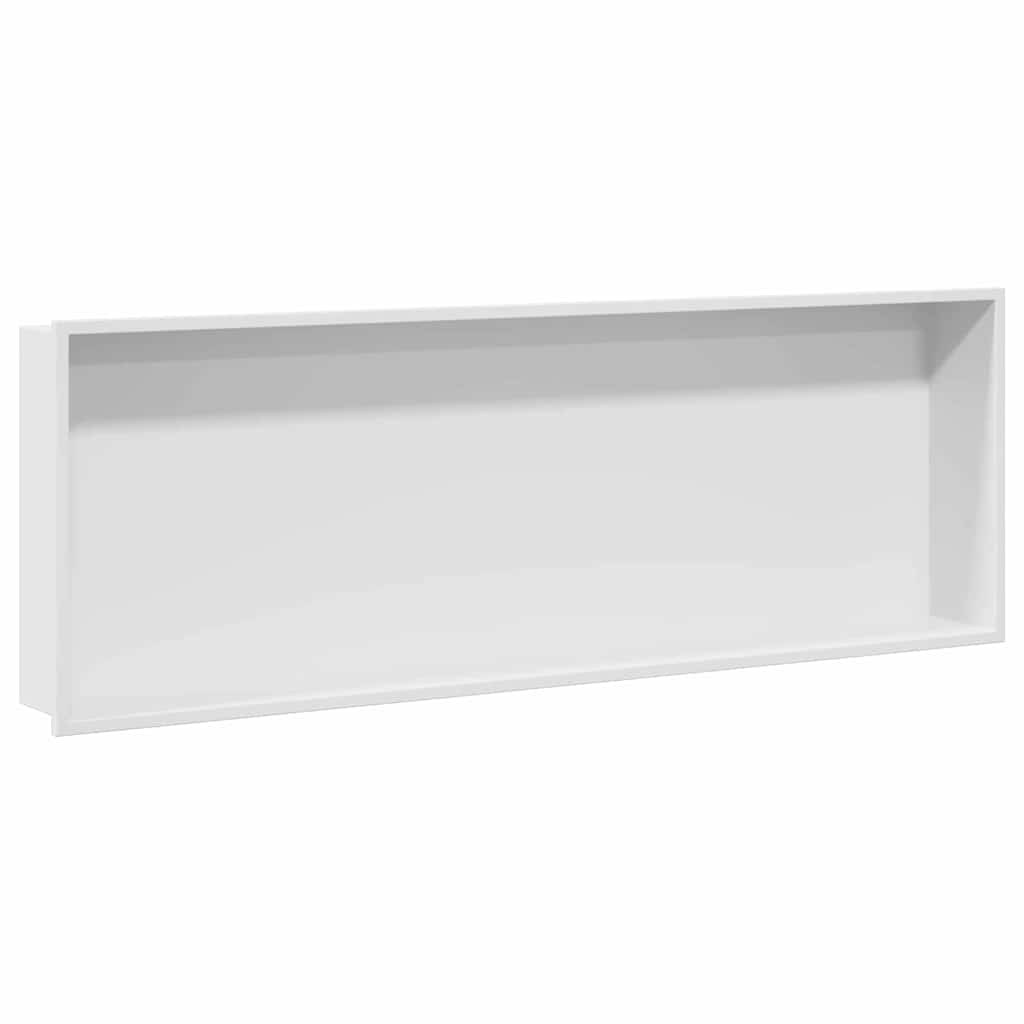 Νίτσα Μπάνιου Λευκό 90 x 30 x 9,5 εκ. Ανοξείδωτο ατσάλι - Pakobazaar