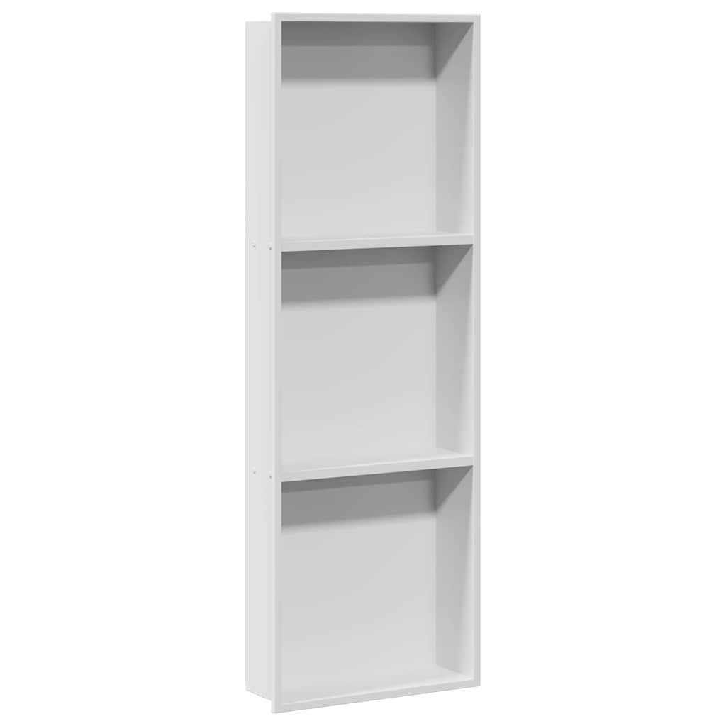 Νίτσα Μπάνιου Λευκός 90 x 30 x 9,5 εκ. Ανοξείδωτο ατσάλι - Pakobazaar