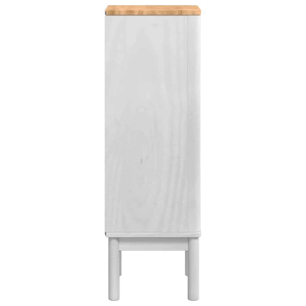 Ντουλάπι Μπάνιου FLORO Λευκό 35 x 30 x 90 cm Στερεό ξύλο πεύκου - Pakobazaar