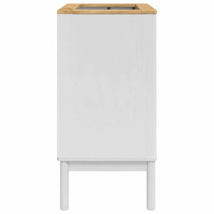Ντουλάπα Νιπτήρα Mπάνιου με ράφι FLORO Λευκό 60 x 40 x 80 εκ - Pakobazaar