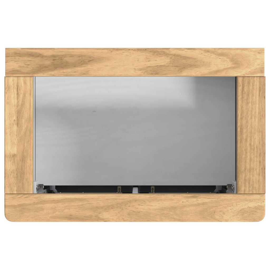 Ντουλάπα Νιπτήρα Mπάνιου με ράφι FLORO Λευκό 60 x 40 x 80 εκ - Pakobazaar