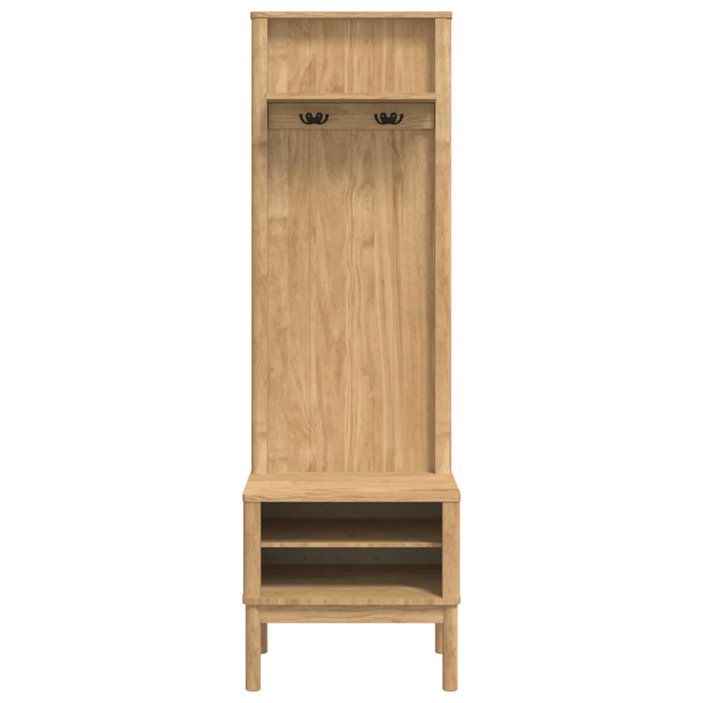 Ντουλάπα διαδρόμου με ράφι FLORO Κερωτό καφέ 50 x 40 x 158 εκ - Pakobazaar