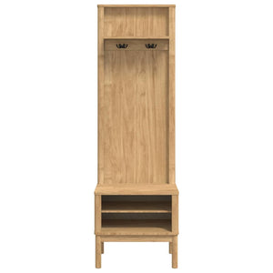 Ντουλάπα διαδρόμου με ράφι FLORO Κερωτό καφέ 50 x 40 x 158 εκ - Pakobazaar