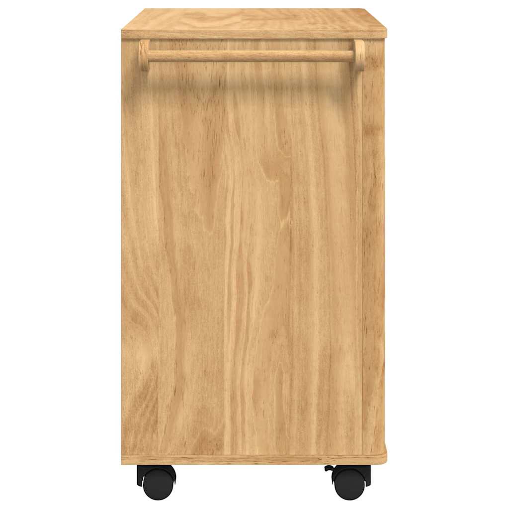 Καρότσι Κουζίνας FLORO Κερωτό καφέ 72,5 x 45 x 80 εκ - Pakobazaar