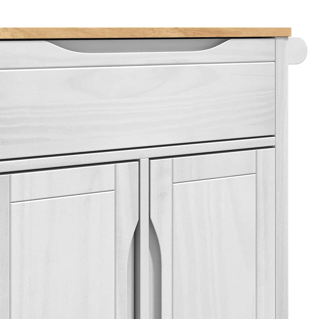 Καρότσι Κουζίνας FLORO Λευκό 72,5 x 45 x 80 εκ - Pakobazaar