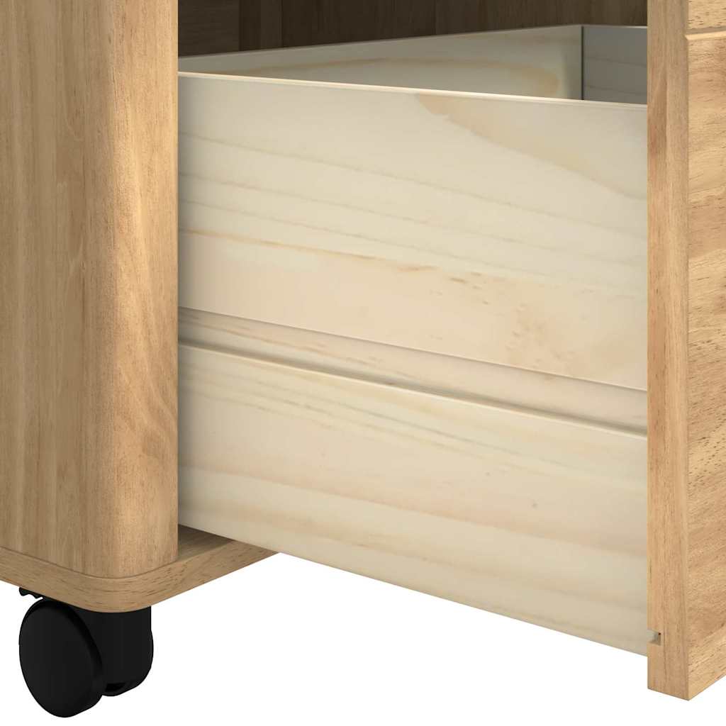 Καρότσι Κουζίνας FLORO Κερωτό καφέ 72,5 x 45 x 80 εκ