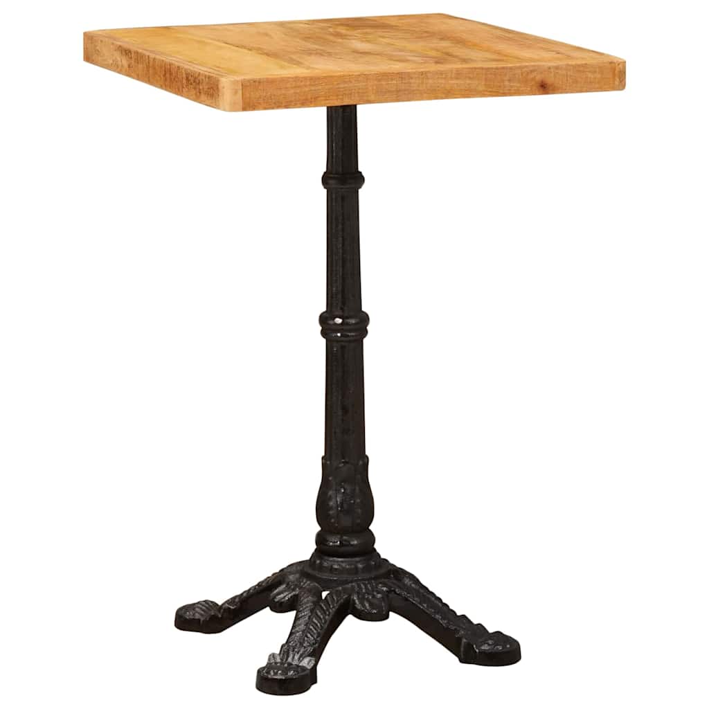 Τραπέζι Bistro Καφέ 50 x 50 x 76 εκ Στερεό ξύλο μάνγκο