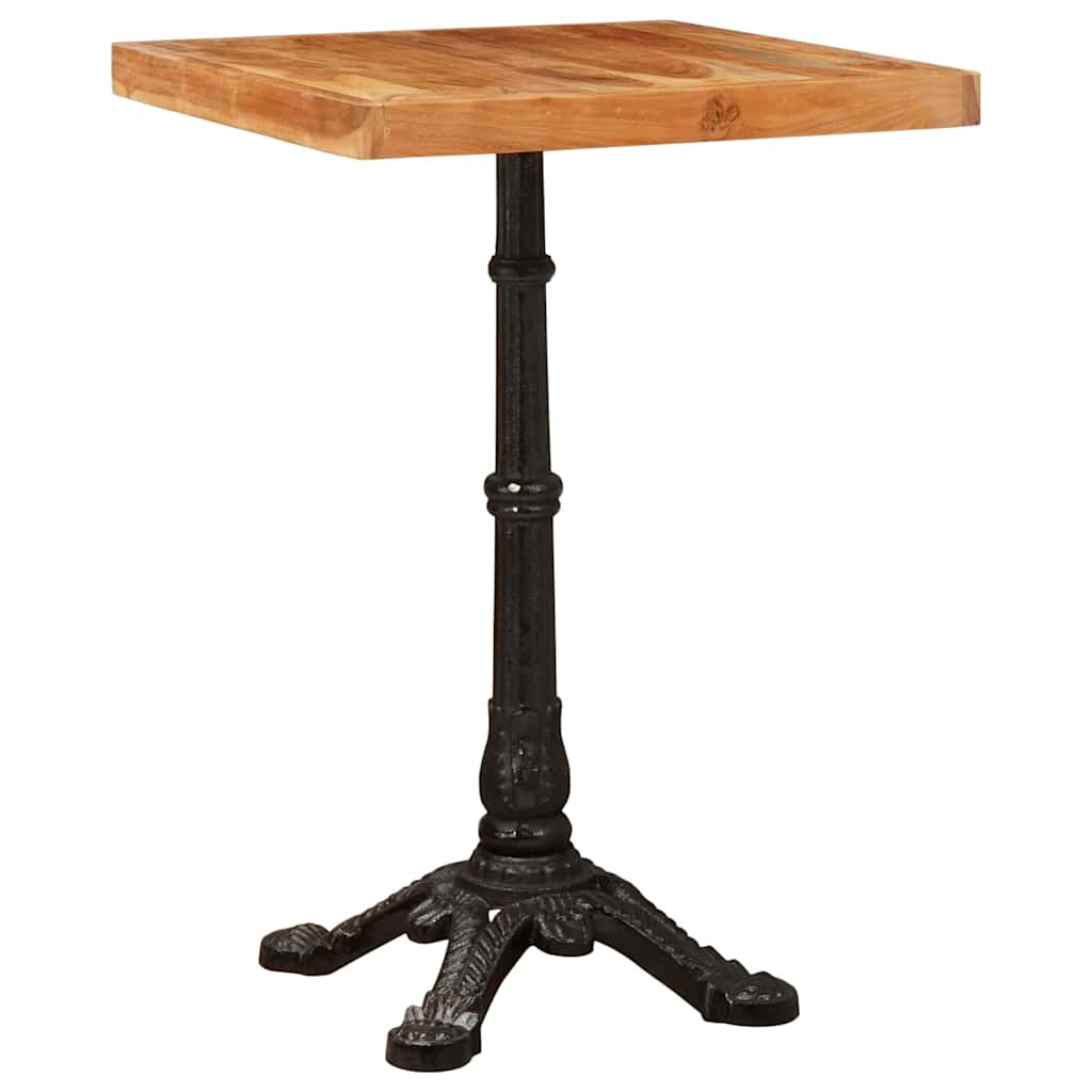 Τραπέζι Bistro Καφέ 50 x 50 x 76 εκ Στερεό Ξύλο Ακακίας - Pakobazaar