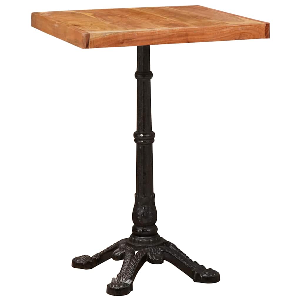 Τραπέζι Bistro Καφέ 50 x 50 x 76 εκ Στερεό Ξύλο Ακακίας - Pakobazaar