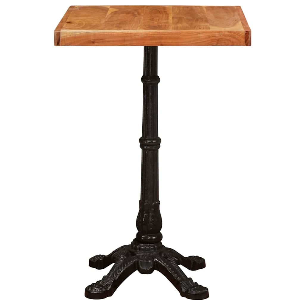 Τραπέζι Bistro Καφέ 50 x 50 x 76 εκ Στερεό Ξύλο Ακακίας - Pakobazaar