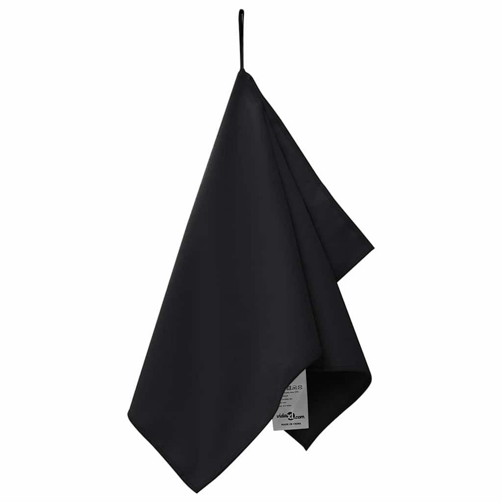 Αθλητικές Πετσέτες 2 pcs Μαύρο 50 x 30 cm
