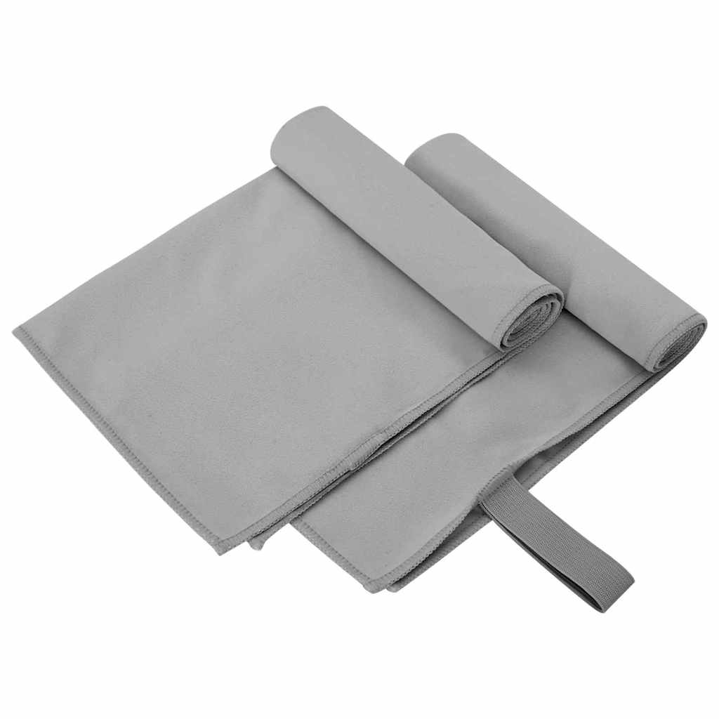 Αθλητικές Πετσέτες 2 pcs Σκούρο γκρι 50 x 30 cm