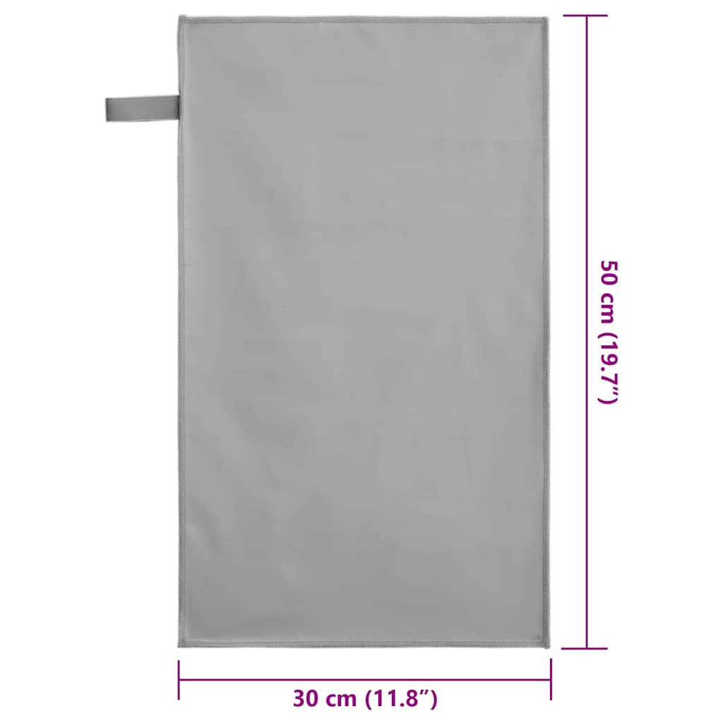 Αθλητικές Πετσέτες 2 pcs Σκούρο γκρι 50 x 30 cm