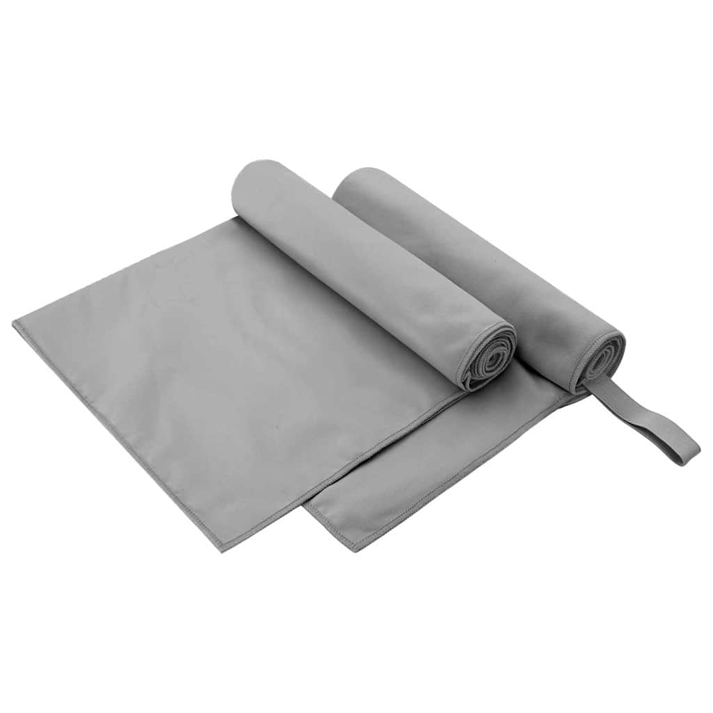 Αθλητικές Πετσέτες 2 pcs Σκούρο γκρι 100 x 50 cm