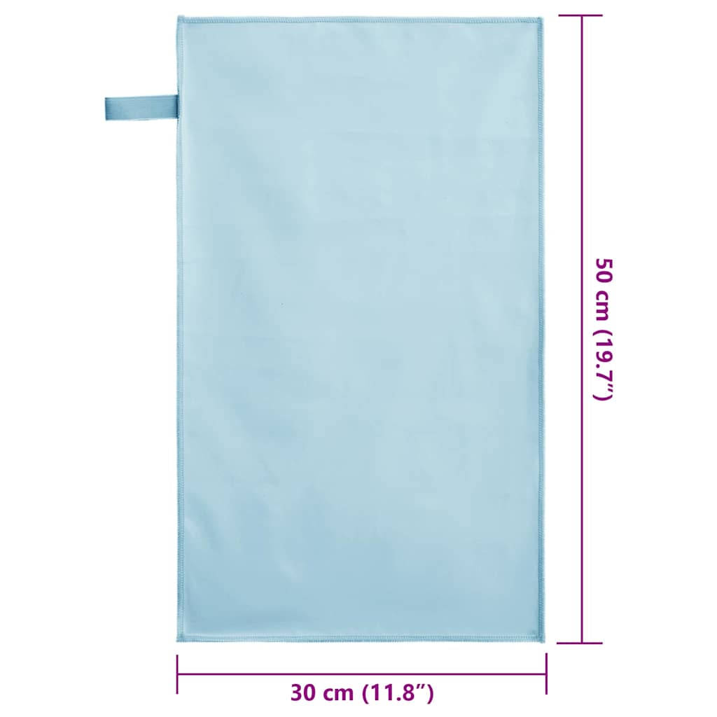 Αθλητικές Πετσέτες 2 pcs Μπλε 50 x 30 cm - Pakobazaar