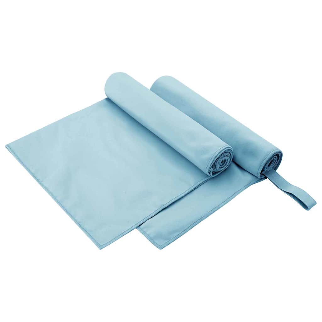 Αθλητικές Πετσέτες 2 pcs Μπλε 100 x 50 cm
