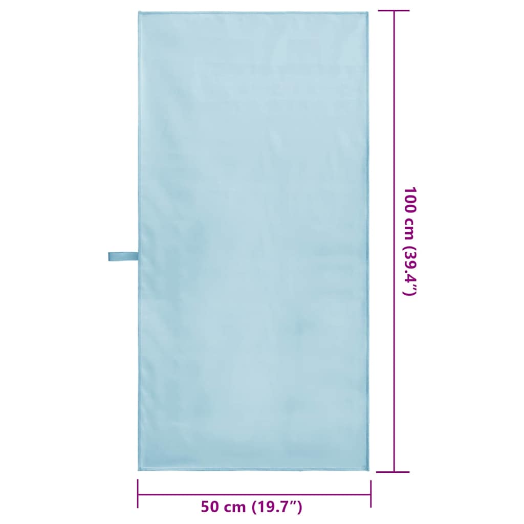 Αθλητικές Πετσέτες 2 pcs Μπλε 100 x 50 cm